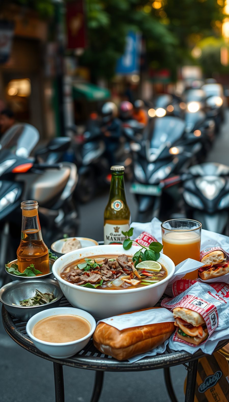 Hanoi street feast